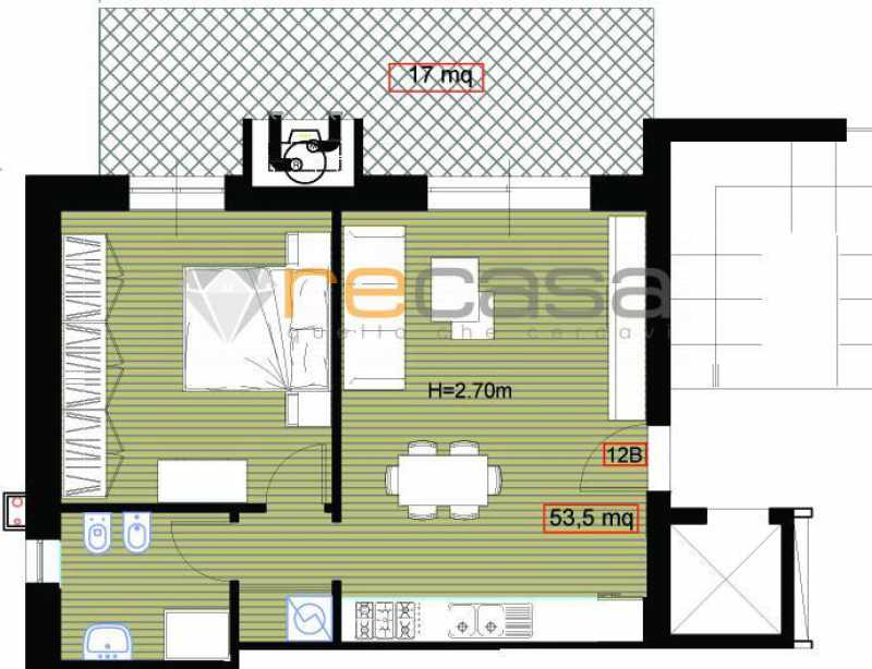 Appartamento in Vendita ad Montecorvino Pugliano - 125000 Euro