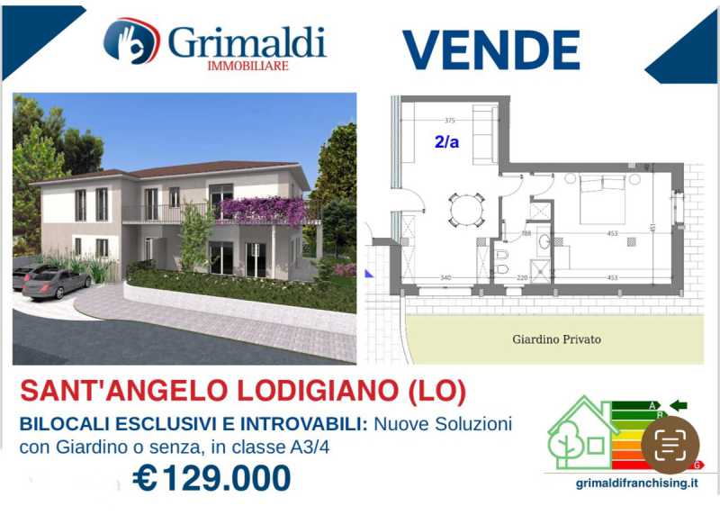 Appartamento in Vendita ad Sant`angelo Lodigiano - 129000 Euro