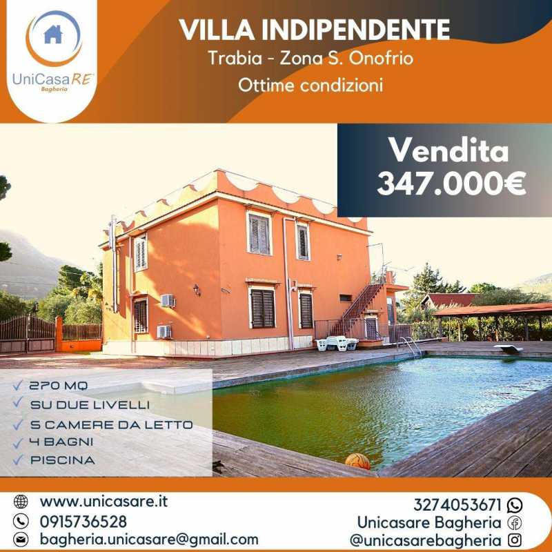 Villa Singola in Vendita ad Trabia - 347000 Euro