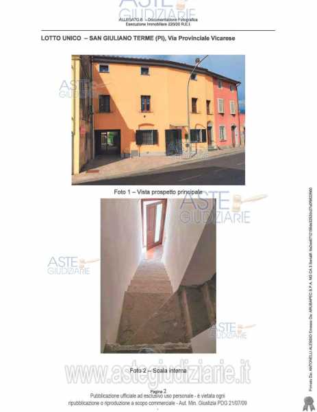 villa a schiera in Vendita ad San Giuliano Terme - 99750 Euro