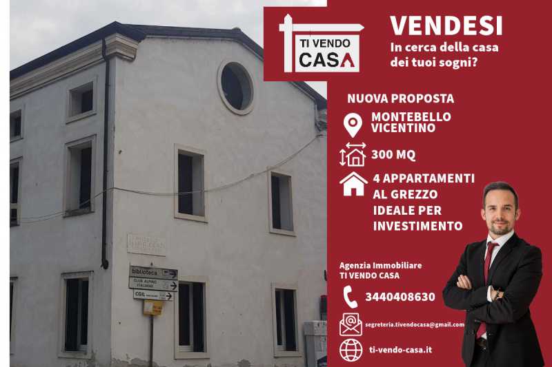 casa trifamiliare in vendita a montebello vicentino piazzale cenzi 29