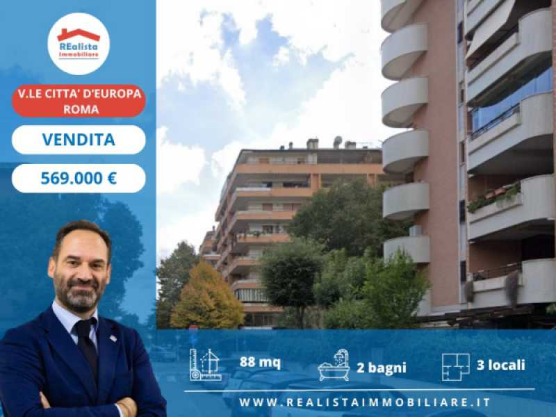 appartamento in vendita a roma viale cittã  d%60europa