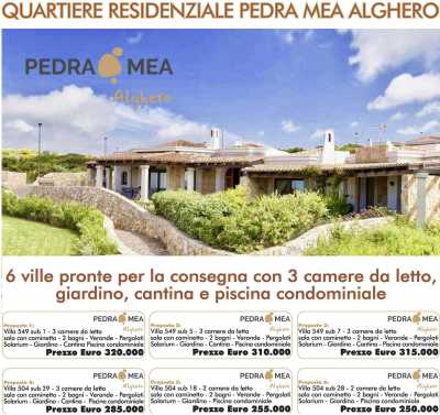 Villa a Schiera in Vendita ad Alghero z9 Carrabuffas